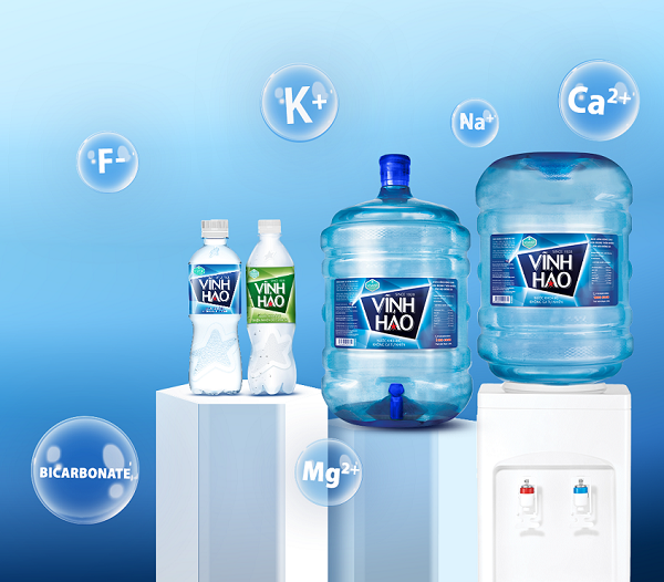 Nước uống Vĩnh Hảo chứa nhiều khoáng chất tự nhiên
