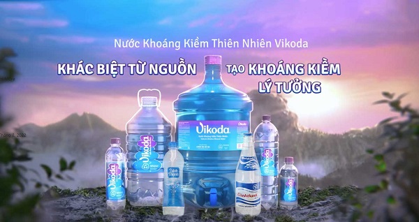 Các loại dung tích khác của nước khoáng kiềm thiên nhiên Vikoda