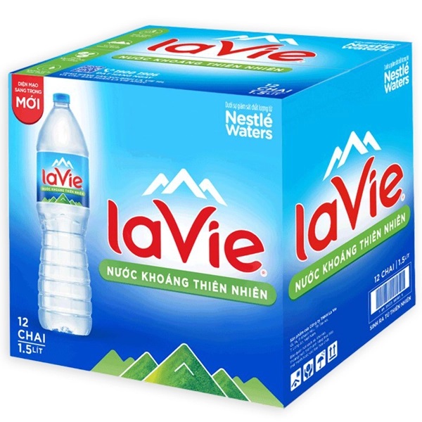 Thùng nước Lavie (12 chai/thùng)