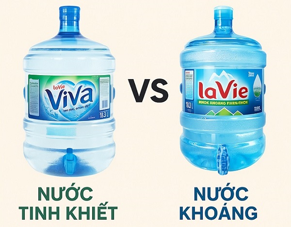 Bình nước Viva là nước tinh khiết