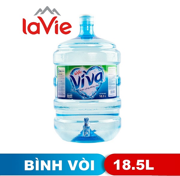 Nước tinh khiết Viva 18.5L bình có vòi