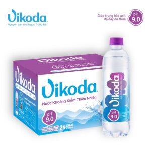 Thùng 24 chai nước khoáng kiềm thiên nhiên Vikoda