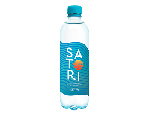 Bao bì nước tinh khiết hoàn lưu khoáng - SATORI 500ml