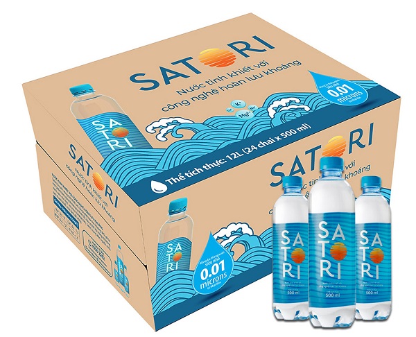 Thùng nước SATORI 50ml gồm 24 chai