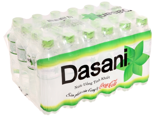 Chai nước Dasani 350ml thiết kế nhỏ gọn, tiện lợi