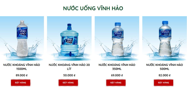 Mua nước khoáng Vĩnh Hảo giá tốt nhất hiện nay