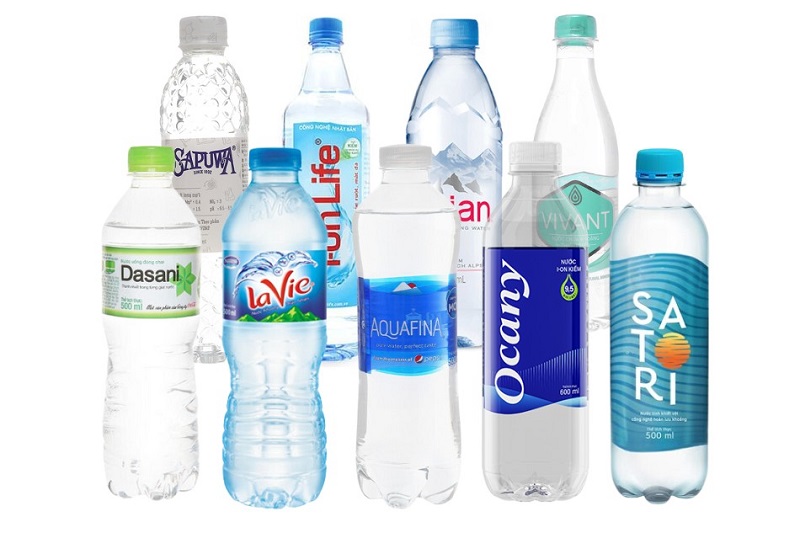 Các loại nước uống đóng chai tại Việt Nam