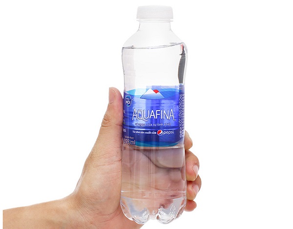 Bao bì thực tế nước tinh khiết Aquafina chính hãng