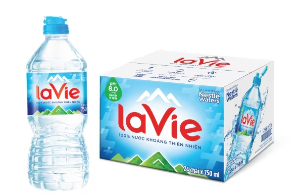Nước khoáng ion kiềm Lavie chai 750ml