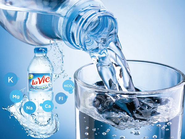 Uống nước khoáng Lavie giúp bổ sung khoáng chất