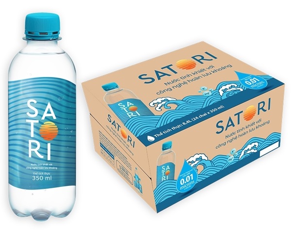 Thùng nước Satori 24 chai loại 350ml