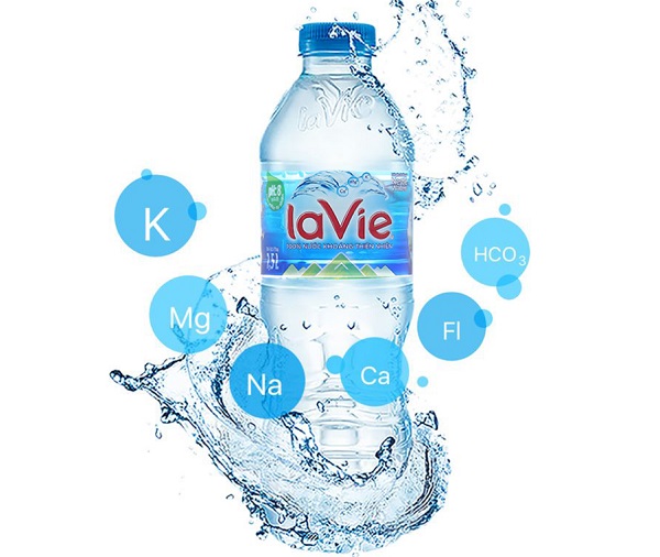Nước khoáng thiên nhiên Lavie hỗ trợ bổ sung khoáng chất