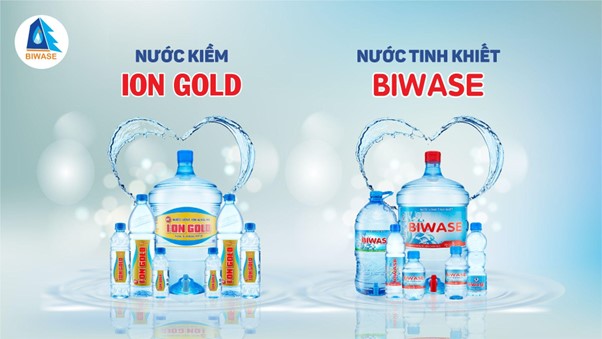 Nước kiềm ION GOLD và nước tinh khiết BIWASE với nhiều