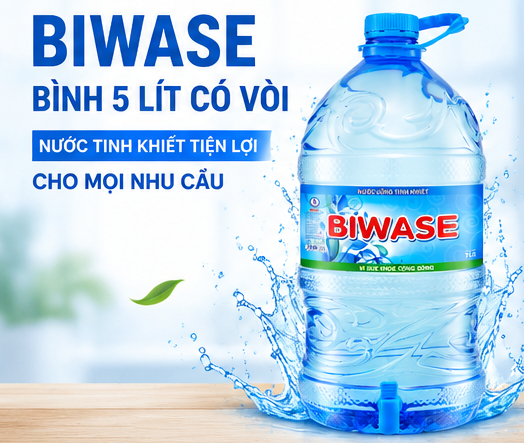 BIWASE bình 5 lít cho gia đình
